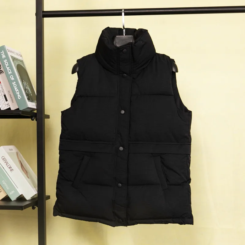 Новый дизайнерский женский зимний Сверхлегкий пуховой жилет для девушек куртка для хлеба для женщин оптом женская куртка без рукавов Одежда