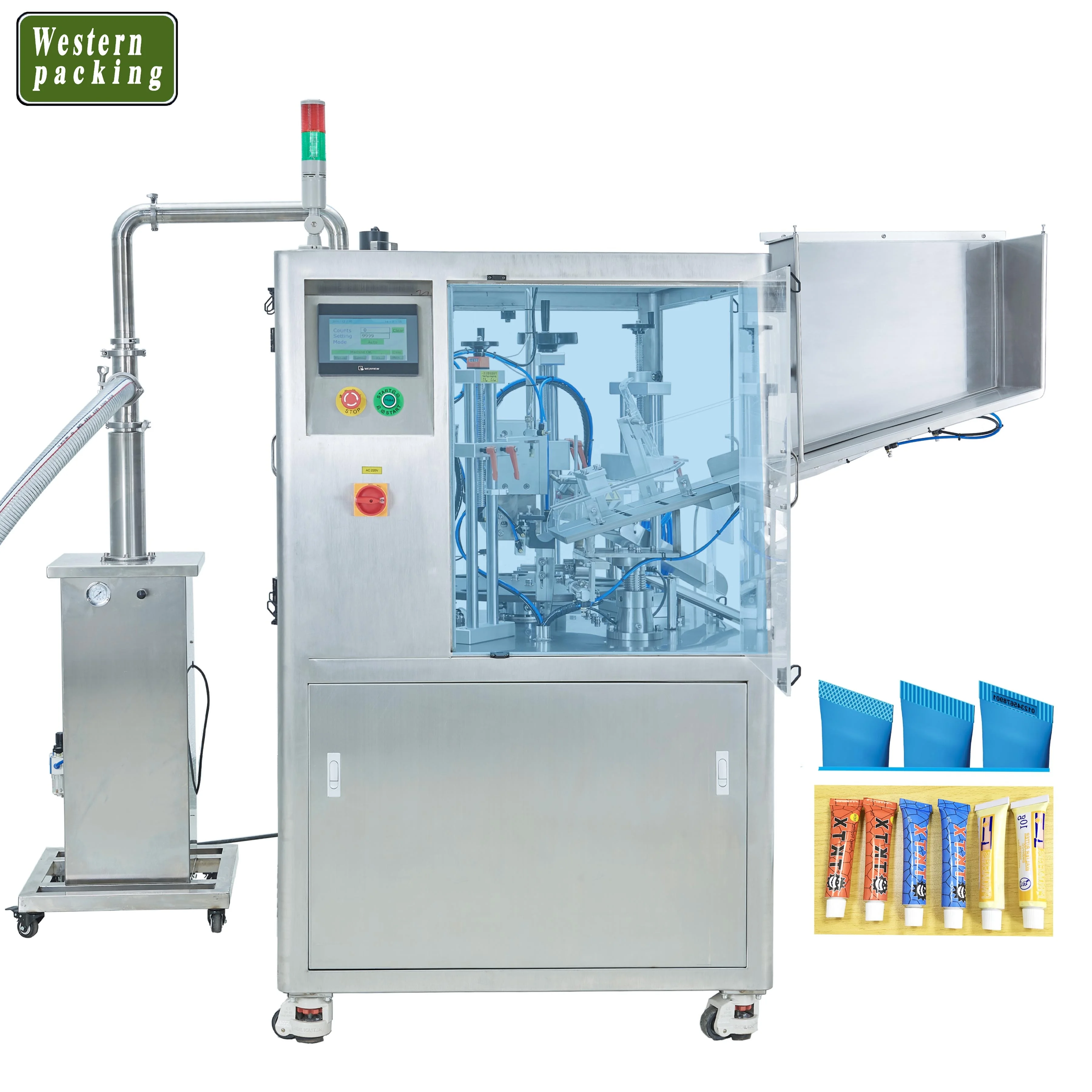 Автоматическая машина для розлива и запечатывания пластиковых трубок, машина для розлива и запечатывания зубной пасты