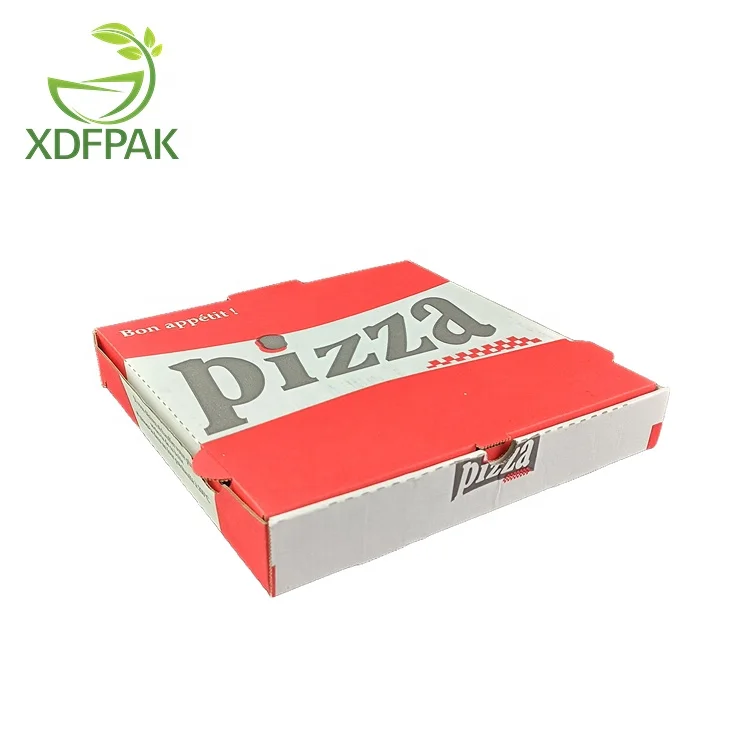 Corrugated paper packaging pizza carton Pizza box customization Baking packaging clamshell blank box takeaway packaging box
