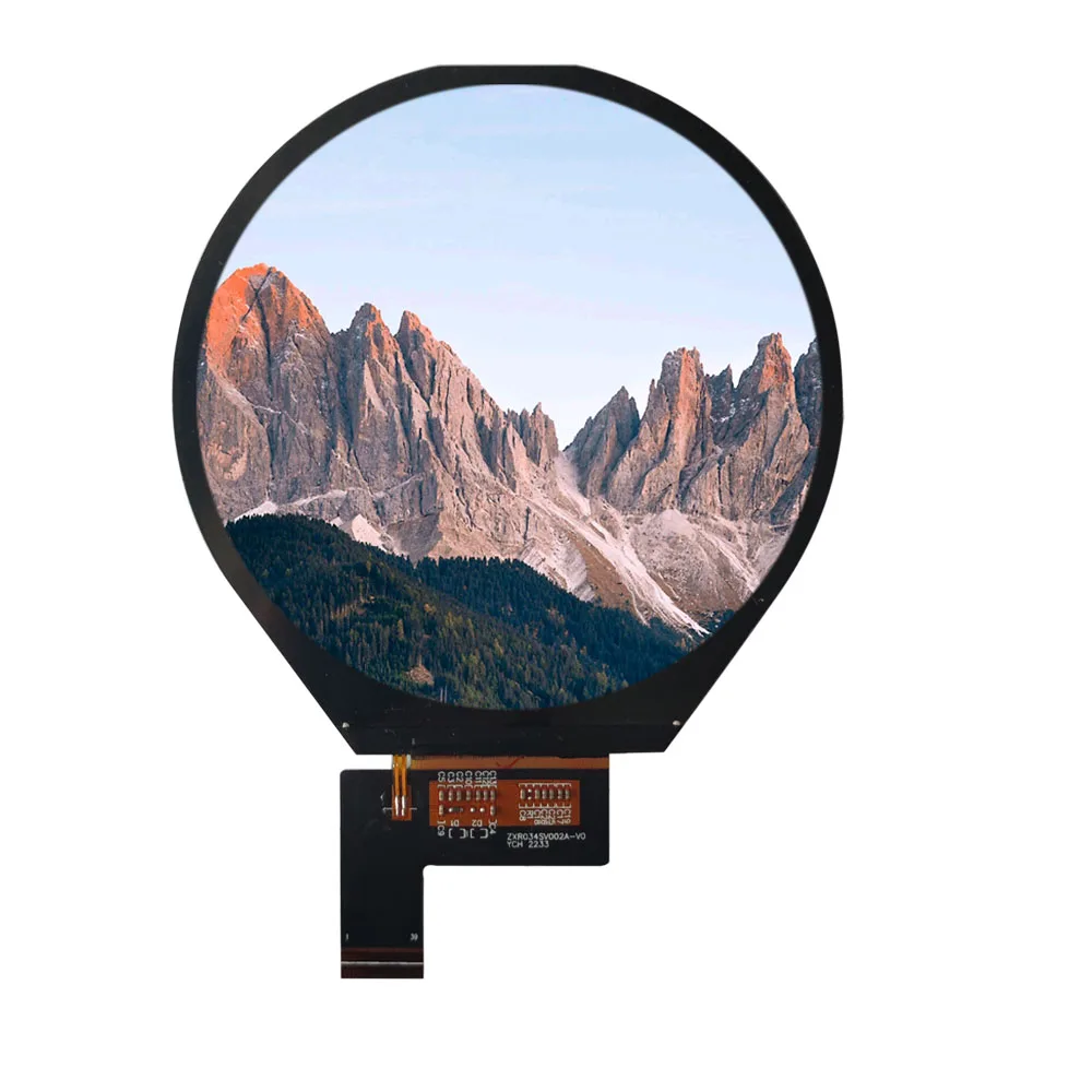 Hot selling product 3.4inch panel round 800 x 800 resolution tft lcd display