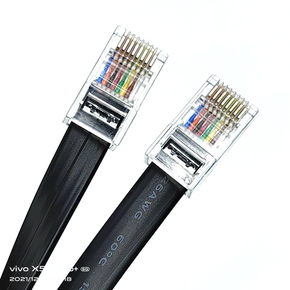 8p8c extension cable RJ45 flat cable computer connecting cable conforming to ce/rohs standard