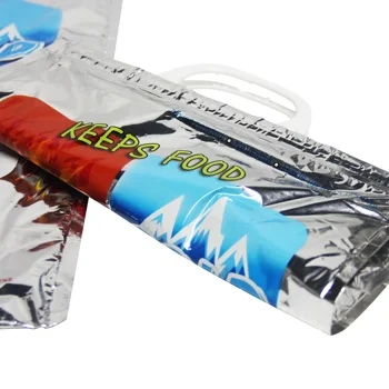 Wholesale size custom Handle Hot cold storage bags Lunch Food Tote takeaway bag thermal insulation bag zhejiang
