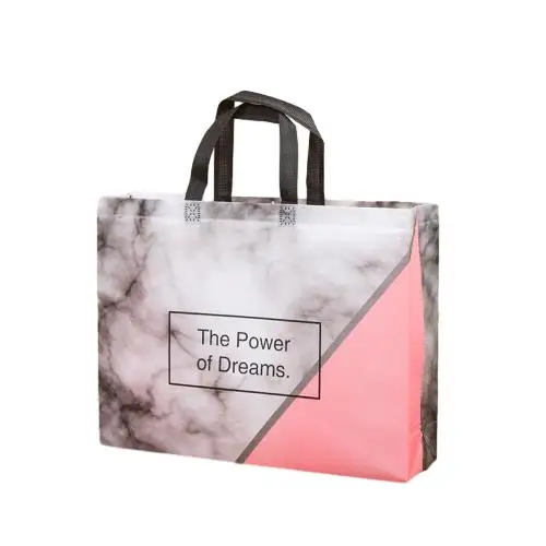 Wholesale gold silver non-woven portable shopping bag custom LOGO gift bag Reusable handbag Clothing packaging bags Eco-friendly