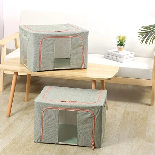 Folding dirty clothes round toy cotton rope fabric woven basket storage  organizer bag baskets