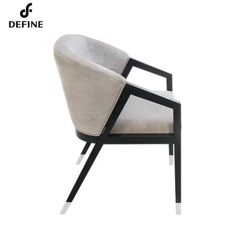 Unique Design Wholesale Modern Armrest Fabric Restaurant Dining Room Chair For Hotel