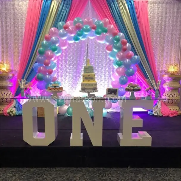 Events and party rental table letters ONE cake stand, birthday number table 15 for kids party supplies