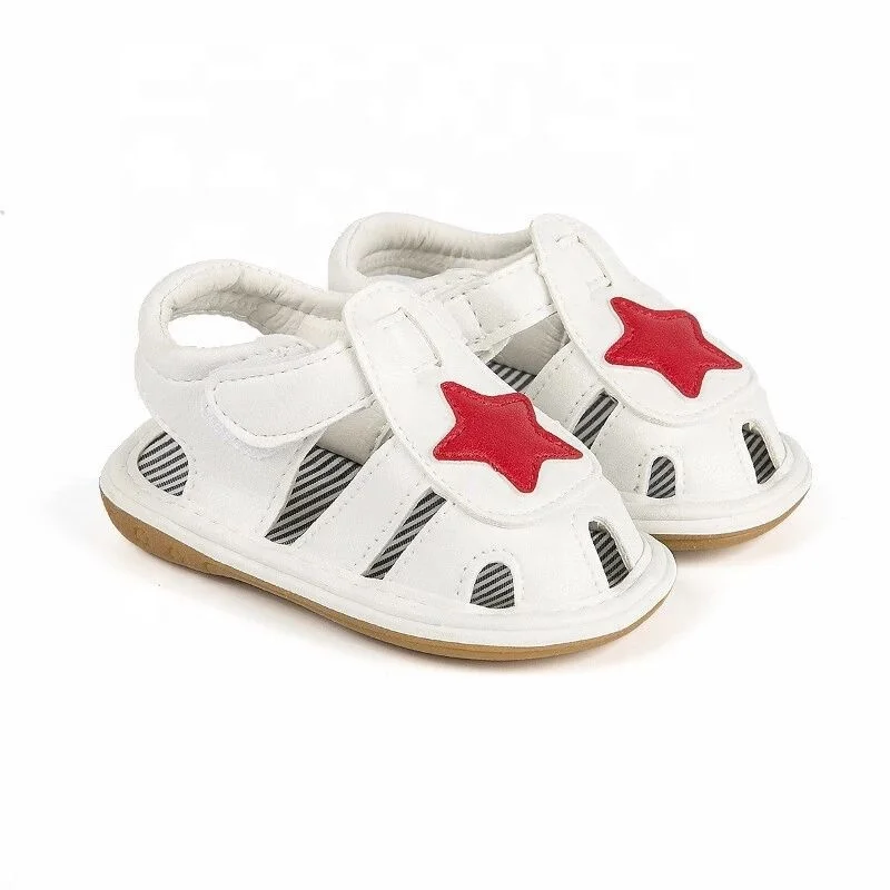 Star Infant Soft Rubber Non Slip Sole Sound Toddler Musical Squeaky Baby Sandals Shoes