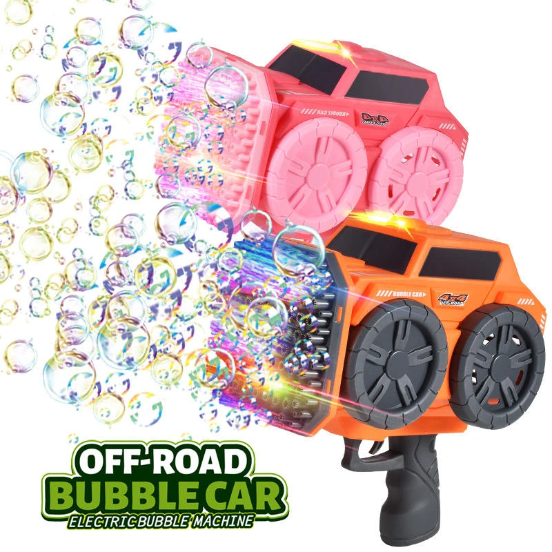 Large Size 139 Holes Electric Bubble Gun Toys Kids Summer Outdoor Soap Water Toys Automatic Bubble Blowing Machine Toy