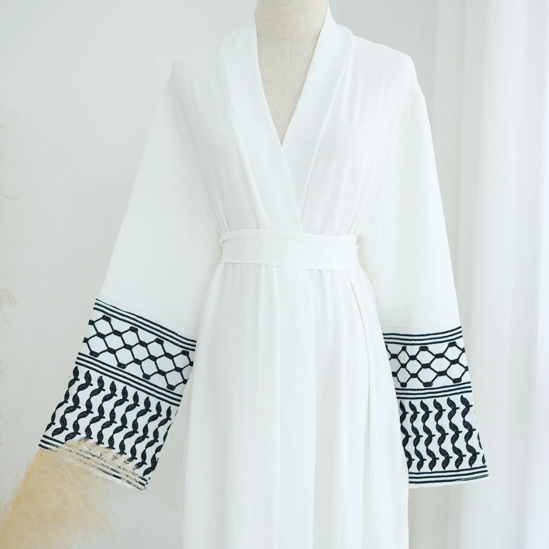 Islamic Clothing Plain Modesty Long Dress Simple Muslim Women Daily Clothes Open Abaya