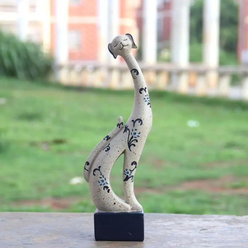 Wedding decoration & gift animal cat dog rooster goose TV shelf table top animal lover resin craft