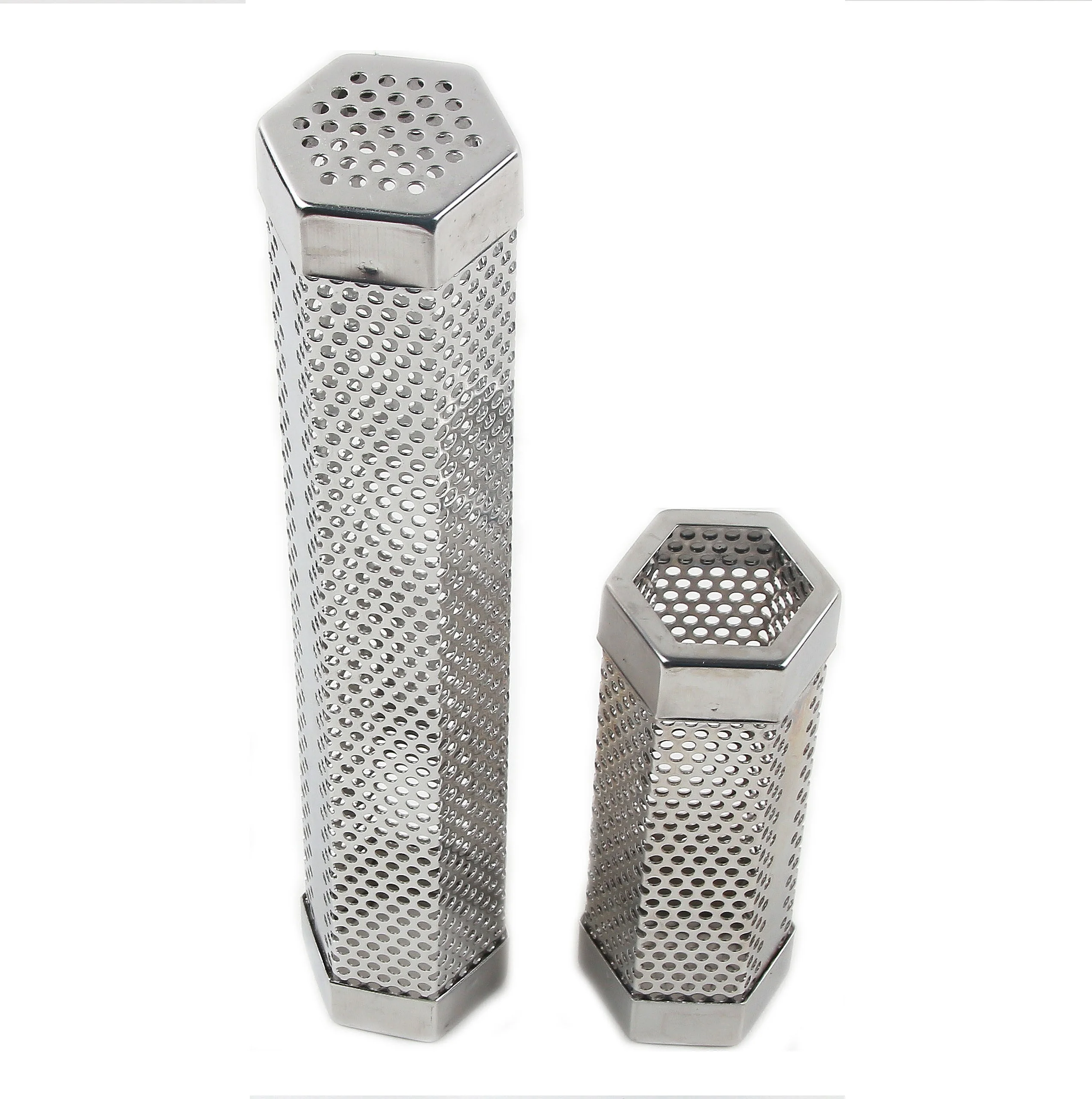 Portable perforated hole BBQ Wood Pellet Cold Smoker Tube  compatible with electric, gas, charcoal oven