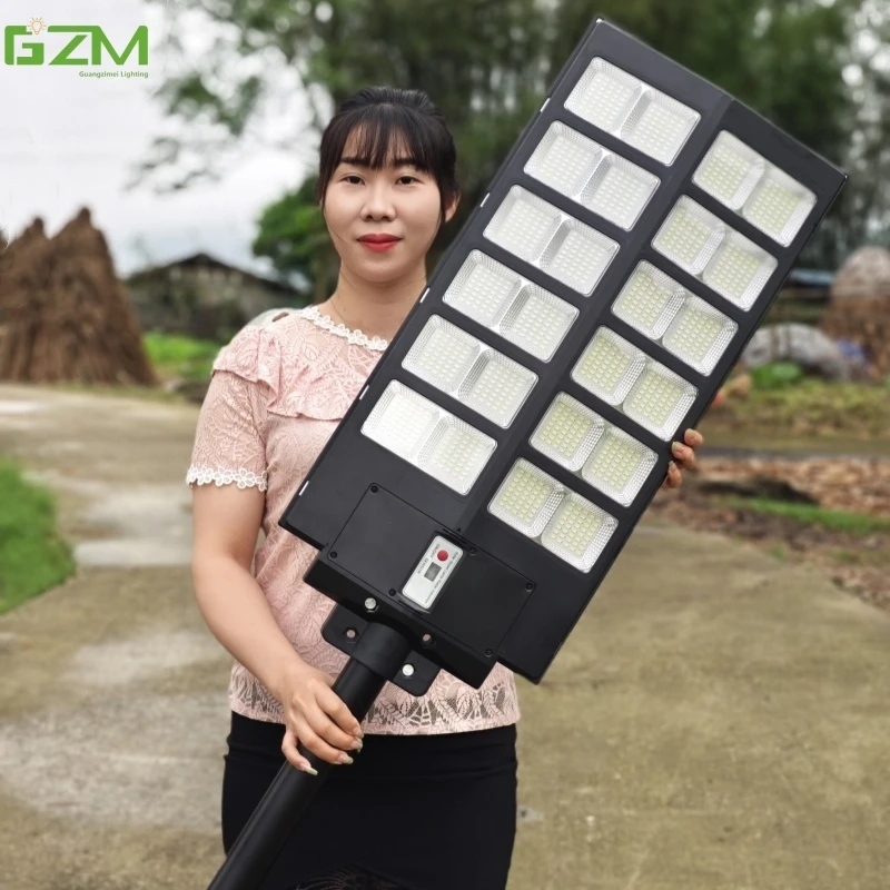 solar street light integrated curved street light smart outdoor home courtyard new rural villa wall mounted solar light