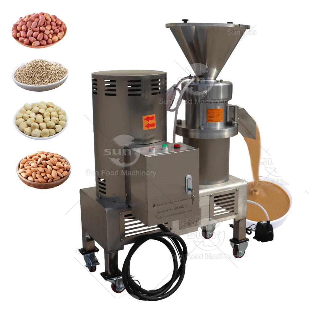Hot selling product stainless steel peanut butter grinder nut paste grinding machine chickpea paste making machine for sale