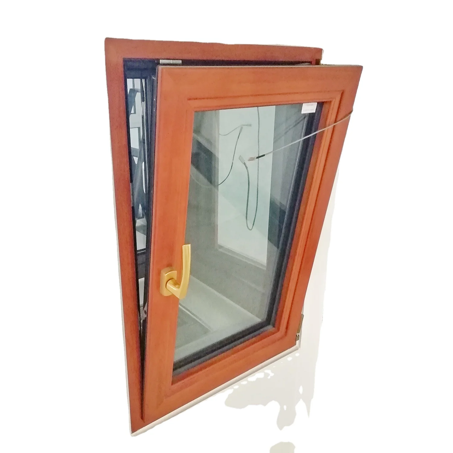 High-quality Aluminum Wood Al-wood Composite Window Aluminum Alloy+wood+glass+accessories,aluminum IMAGERY Windows Horizontal