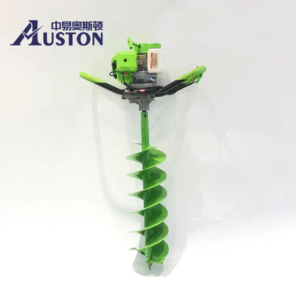 2 Stroke Earth Auger Drill 63cc Ground Drill Gasoline Post Hole Digger for Tree Planting