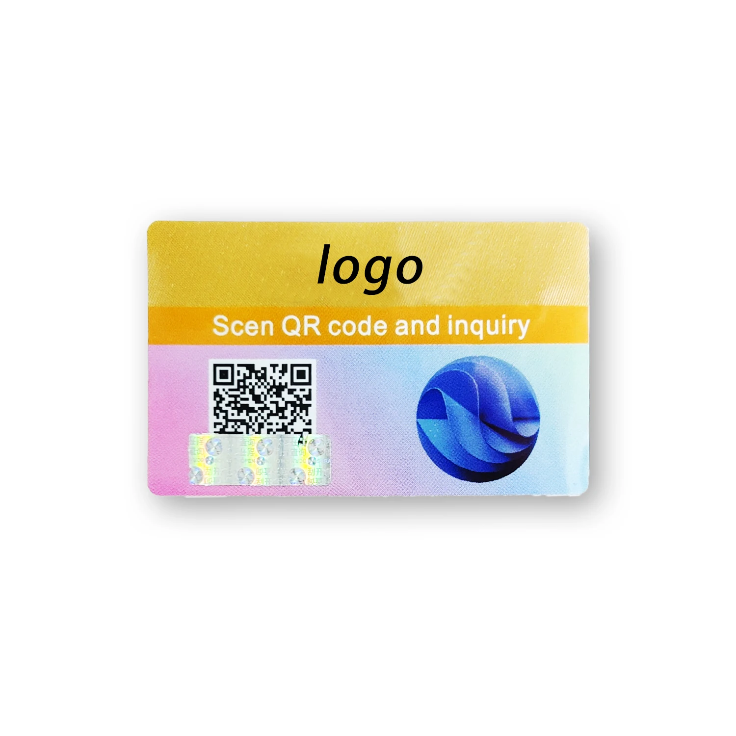 Waterproof Product Sticker Label Custom Color Change Sticker Label