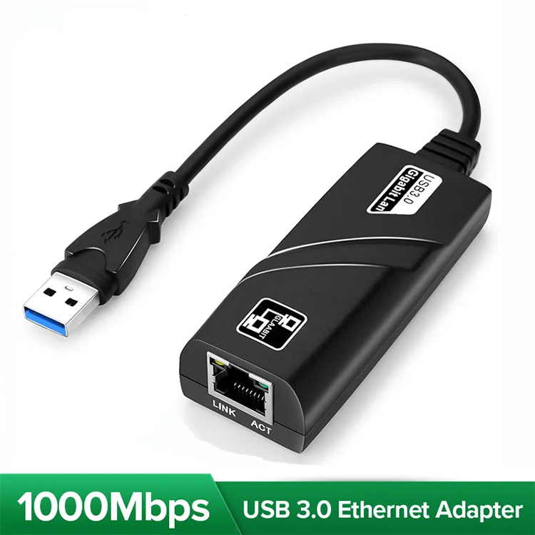 USB 3.0 To Gigabit Ethernet RJ45 LAN (10/100/1000) Mbps Network Adapter Ethernet Network Card For PC Wholesales