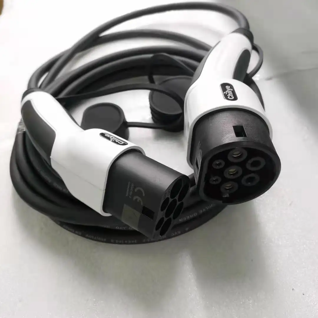 Электрический автомобиль зарядный кабель Type 2 IEC 62196-2 32A 3 фазы Мужской Женский Тип кабеля 2 EVSE кабель для зарядки для электротранспортного средства