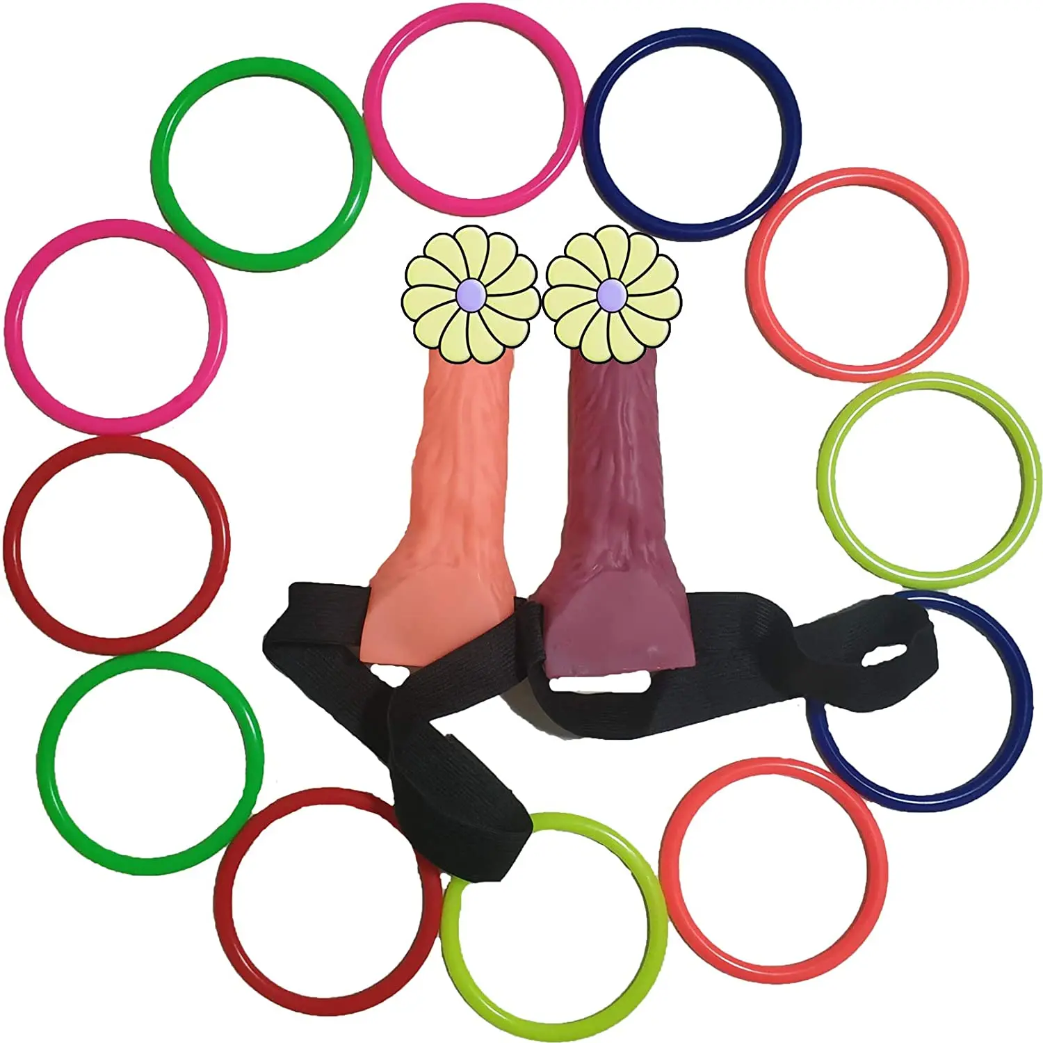 2pcs/pack Bachelorette Hen Party Favor Hoopla Game Girls Night Games Props Ring Toss Game