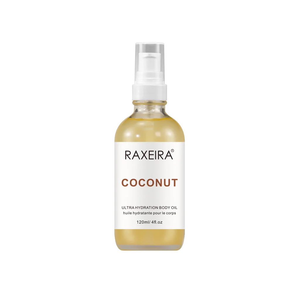 Hot Selling Coconut Body Glow Oil Organic Natural Jojoba Oil Non-greasy Moisturizing Hydrating Body Massage Oil Spray