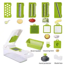 Amazon Hot Selling Multi-Function Gadget Vegetable Chopper Dicing Shredding Slicing Kitchen Tool Grater Vegetable Cutter