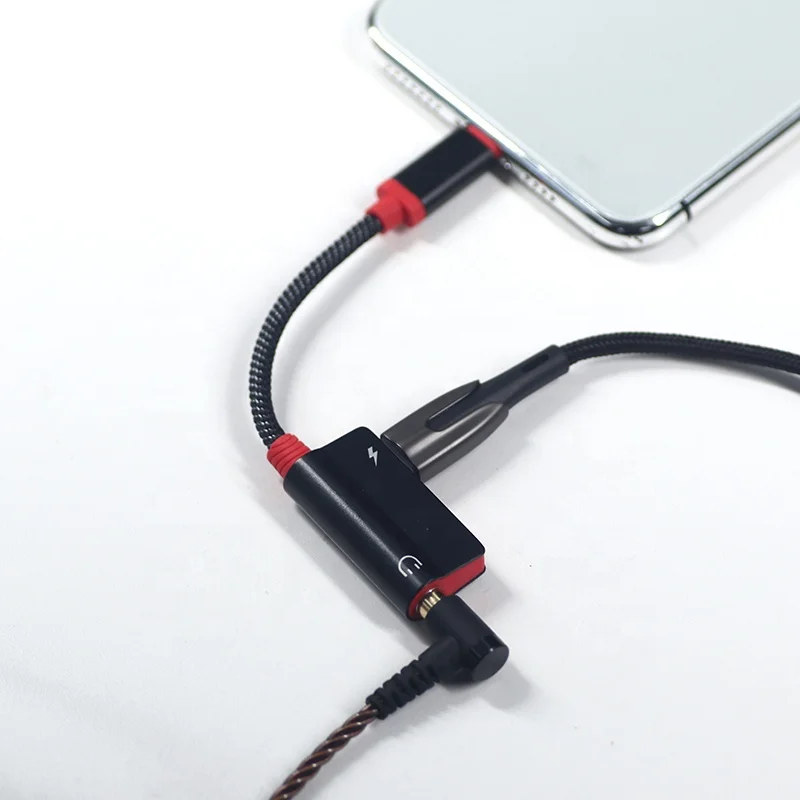  Somostel 2 IN 1 HiFi Audio Headphone Adapter USB Type C To 3.5mm Jack For Iphone 11 12