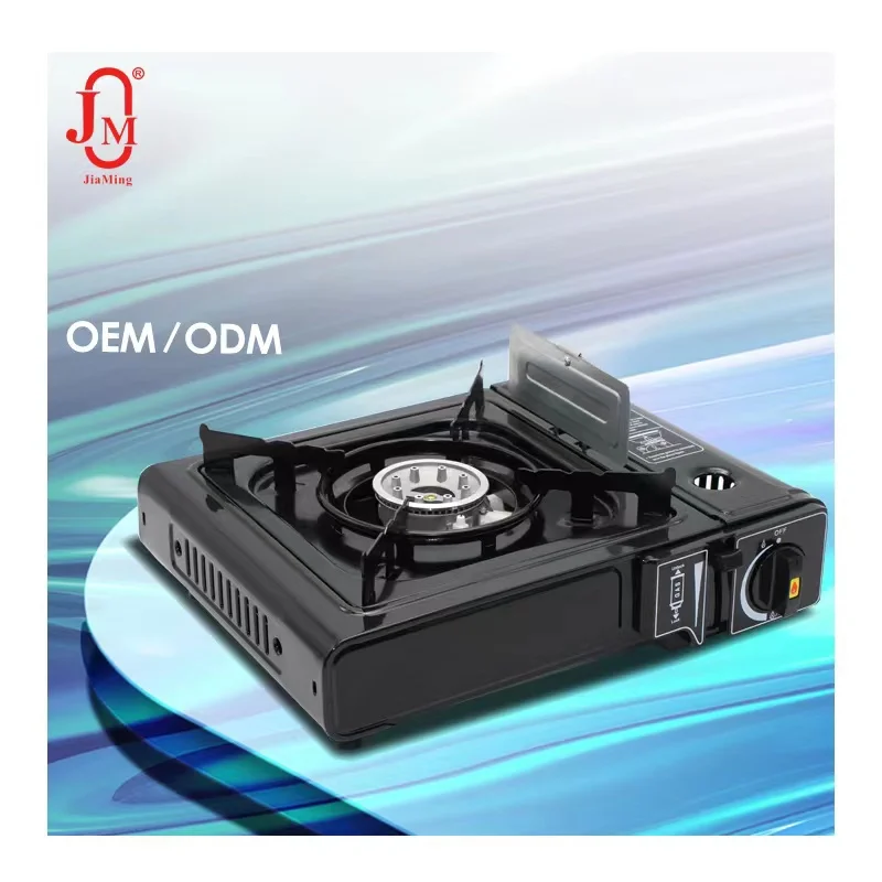 OEM Factory tourist Mini Countertop Burner Single Burner Blue Flame Portable Butane Gas camping Stove With Case