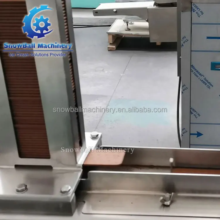Automatic ice cream factory production line cookie rectangular round square wafer sandwich making packing machine