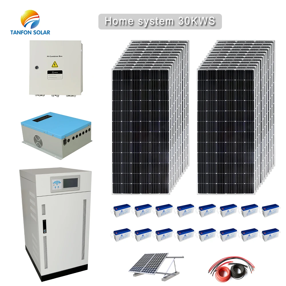 30kw 50kw 60kw Solar System Price 50000w off Grid PV Power System for Home