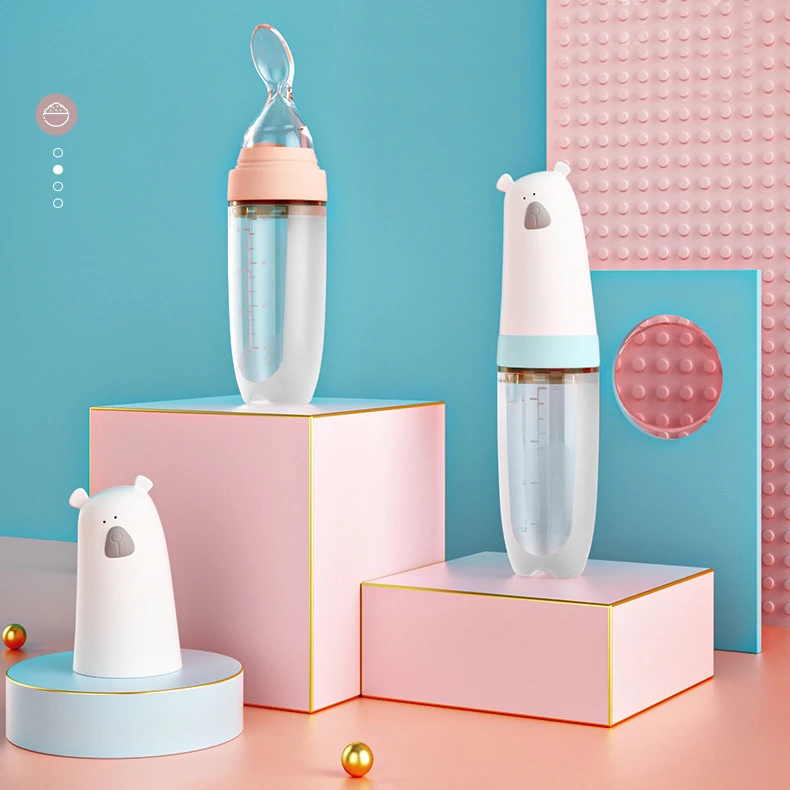 Baby spoon bottle feeder dropper silicone spoons for feeding medicine kids toddler cutlery utensils children accessories newborn