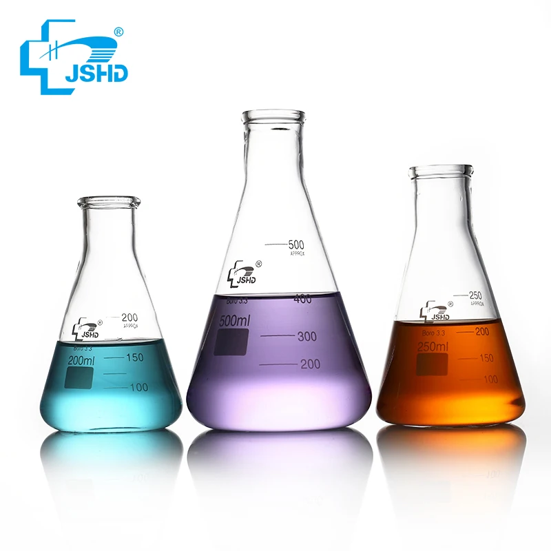 Прямые поставки от производителя бесплатные образцы коническая колба erlenmeyer объемом 2000