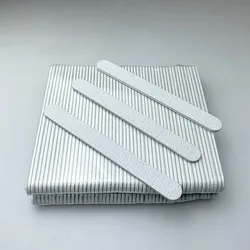 Professional Custom Printing Double Side Emery Zebra Nail File Custom Logo 100/180 Grit Nail File