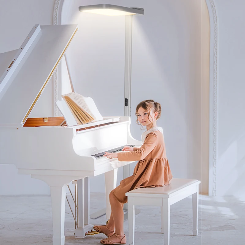 LED Reading  Silver metallic  floor lamp