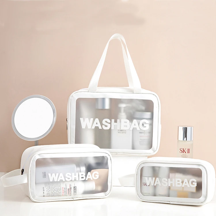 Clear Pvc Travel Wash Bag Toiletry Waterproof Plastic Cosmetic Makeup Bag