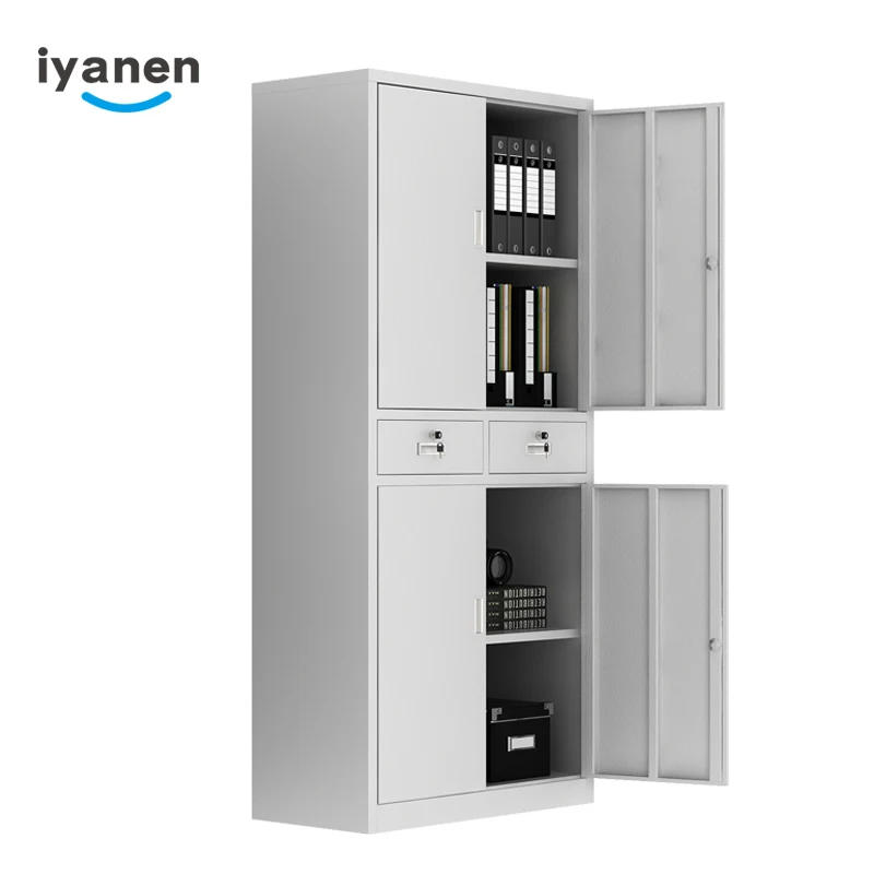 Office Metal Furniture Glass Door Cabinet Filing Cupboard