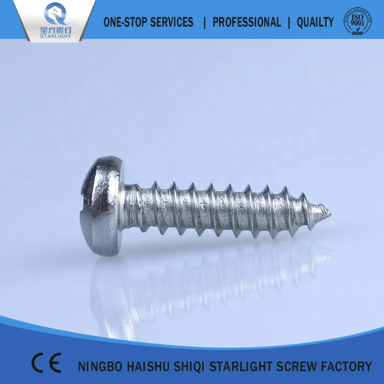 DIN 7981 Cross recessed pan head self drilling tapping screw and nut customize (304 Stainless steel)