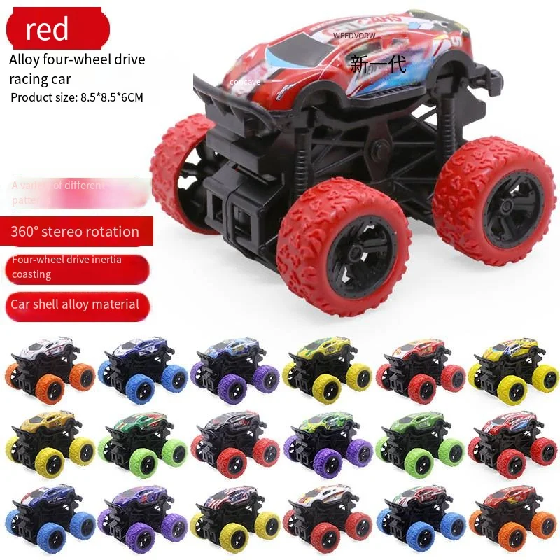 Hot Sale Four Wheels Small Off Road Vehicle 360 Rotation Toy Trucks Friction Toy For Kids