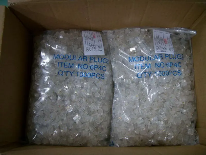 1000 шт./упак. разъем rj 45 cat5 rj45