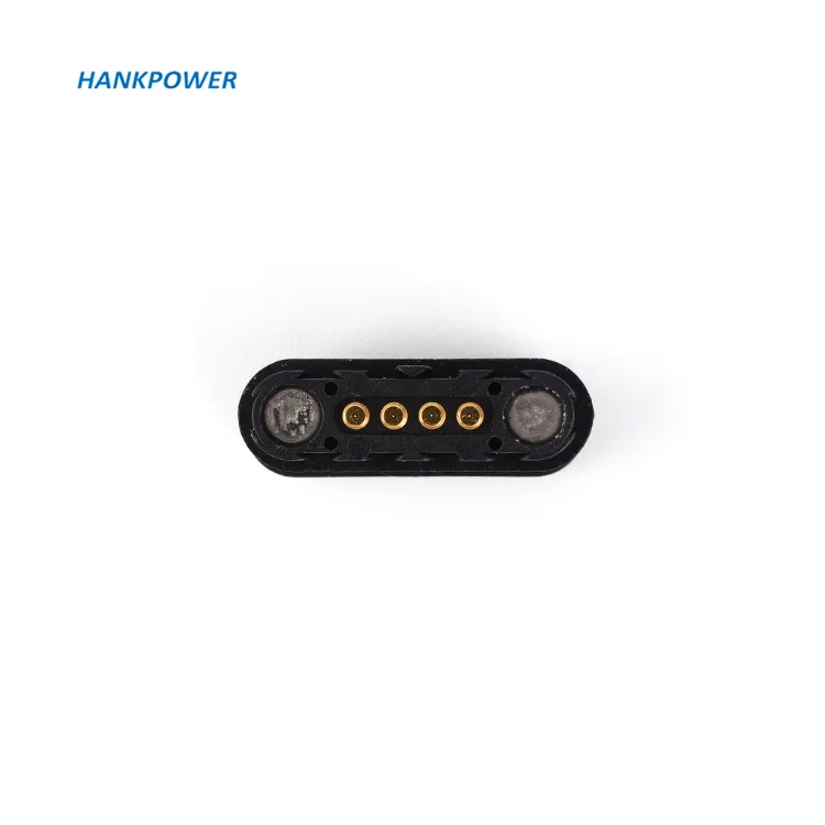 Brass 4 Pin Pogo Pin Magnetic Electronic Connector For PCB Contacts 4Pin Magnetic Connectors