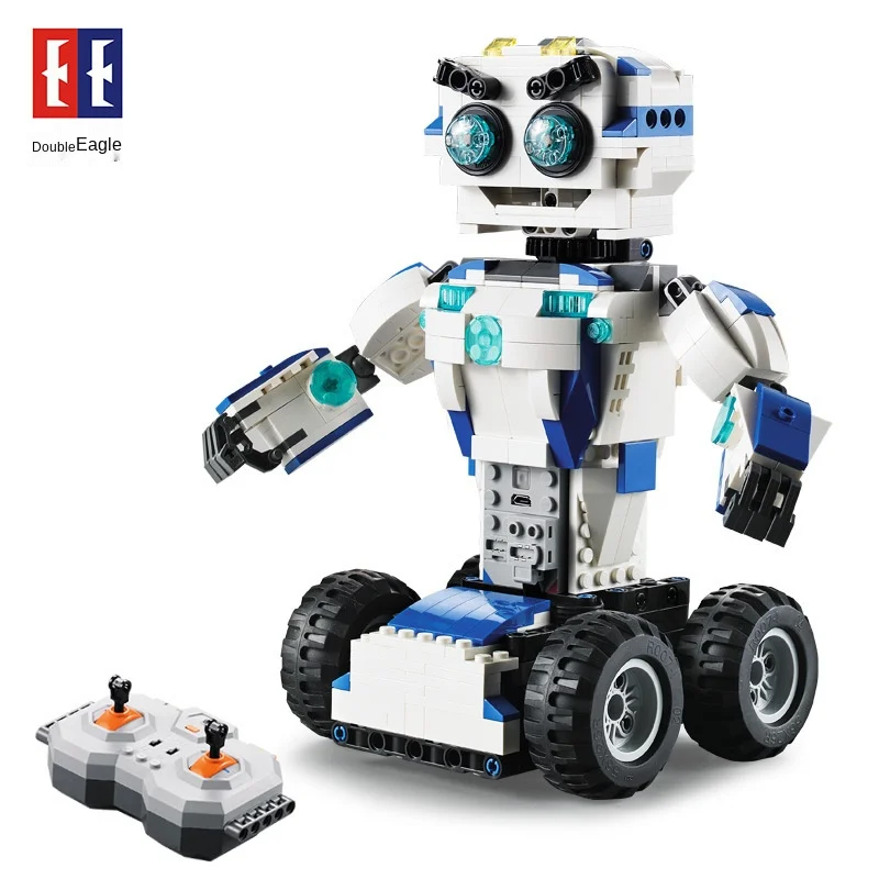 
cada remote control deformation robot launch model puzzle DIY boy toy car building blocks C51027-28 