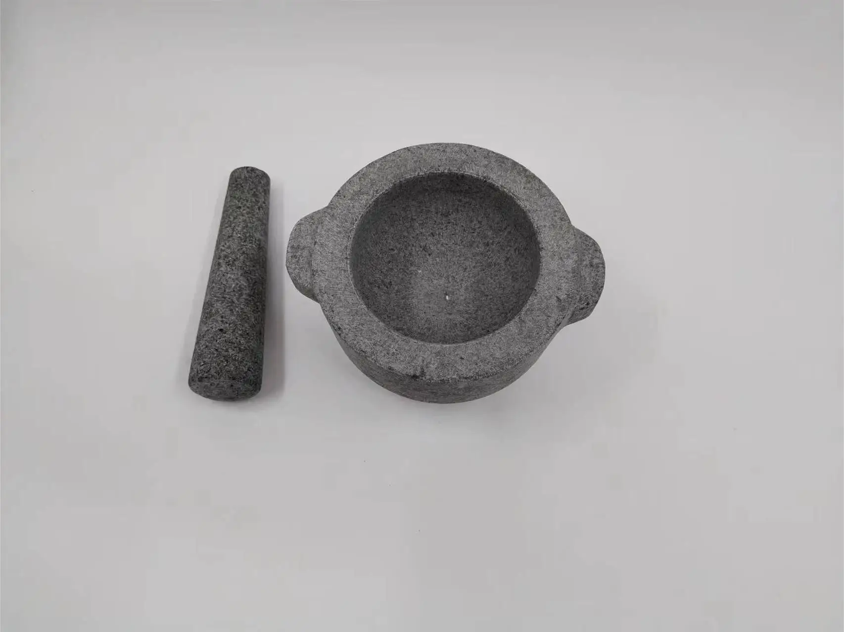 Factory Supplied Custom Logo Granite Mortar Pestle Set Natural Stone Spice Grinding for Kitchen Seasonings Box Packing
