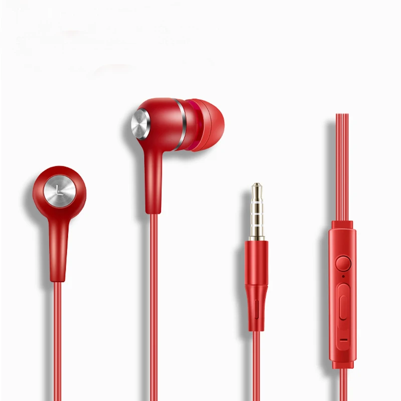 Лидер продаж, цветные дешевые наушники-вкладыши 3,5 мм, наушники и телефон