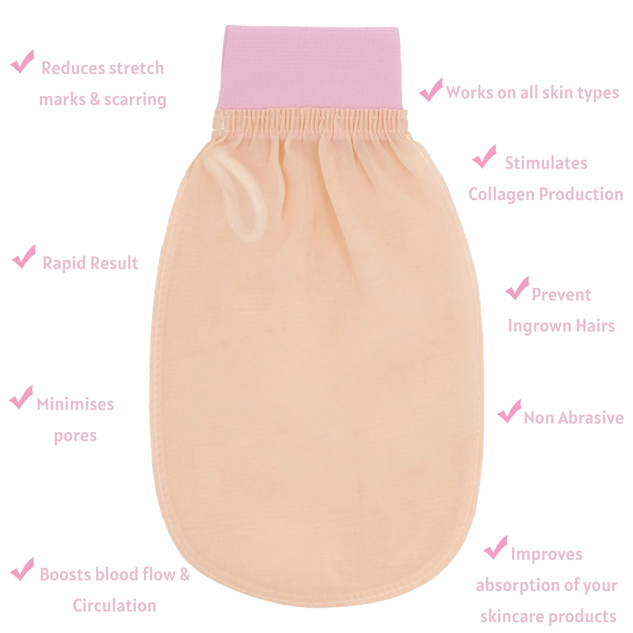 Natural Soft Turkish Face Body Mitt Bath Washing Scrub Exfoliation gloves Raw Turkey silk Exfoliating glove Bath Sets