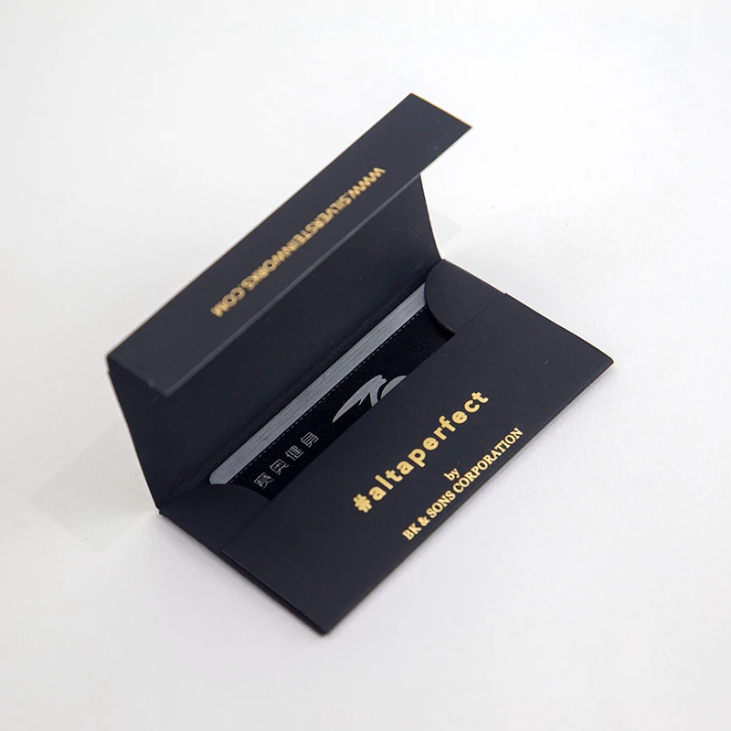 Custom Rubbery VIP Member Card Paper Envelope  UV Spot Gift Card Packaging Envelopes