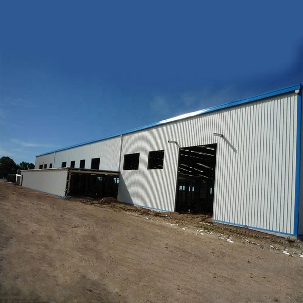 Quick assembled industrial storage building cheap warehouse steel structure hangar construction