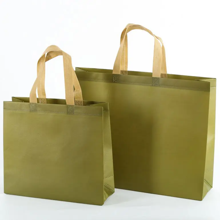 Wholesale eco-friendly custom shopping tote bag reusable laminated non woven bag with logo