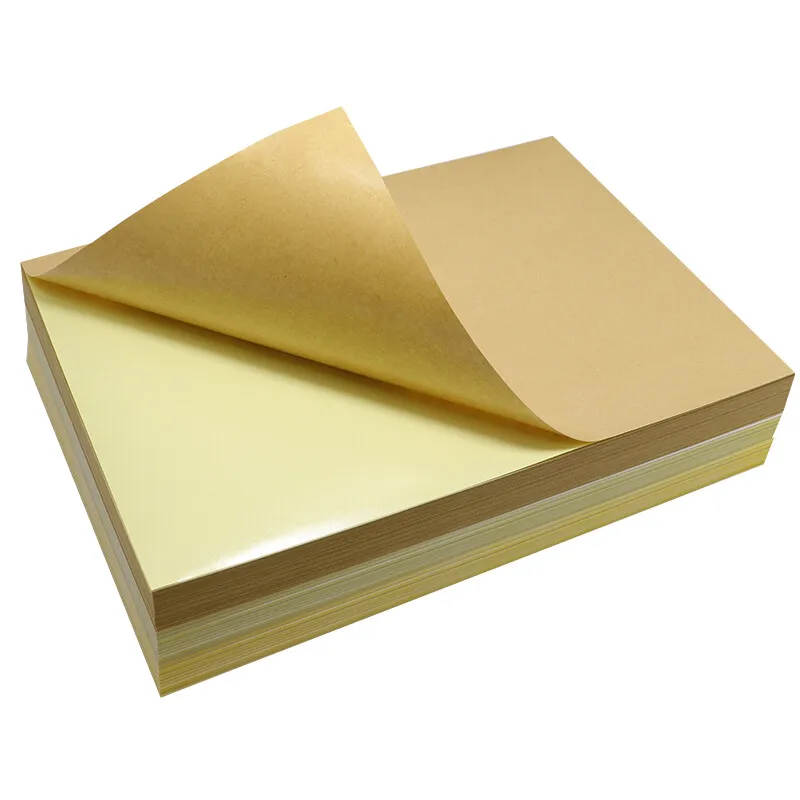 Kaililong Waterproof Factory-direct Customized-size Self Adhesive Kraft Label Sticker