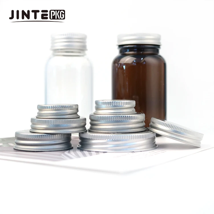Wholesale High Quality 70mm 89mm Gold black aluminium Wide Mouth Mason Jar lids with seal