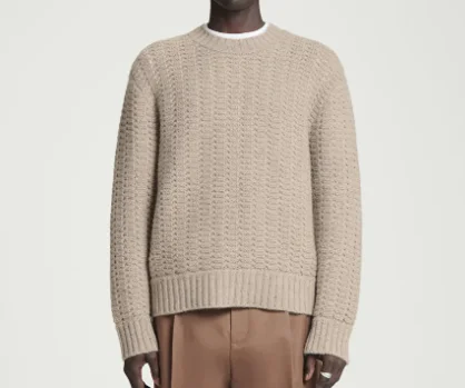 Comfortable Autumn Winter Solid Slim Pullover Knitted Sweater Long Sleeve Luxury Vintage Round Neck Knitted Sweater for Man