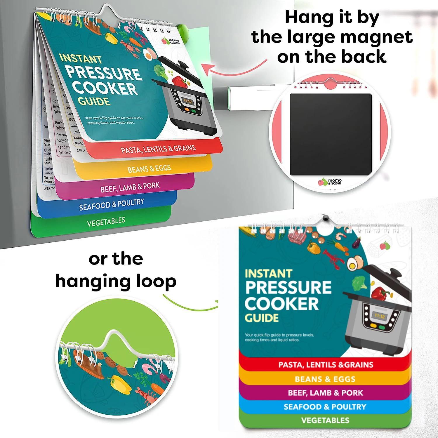 Recipes Book Printing Cooking Card Chart Air Fryer Magnetic Cheat Sheet Cookbooks Cooking Guide Booklet With Case